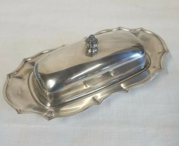 International Sllver Company Silver Plated Butter Dish Chippendale 6387 ... - $15.48