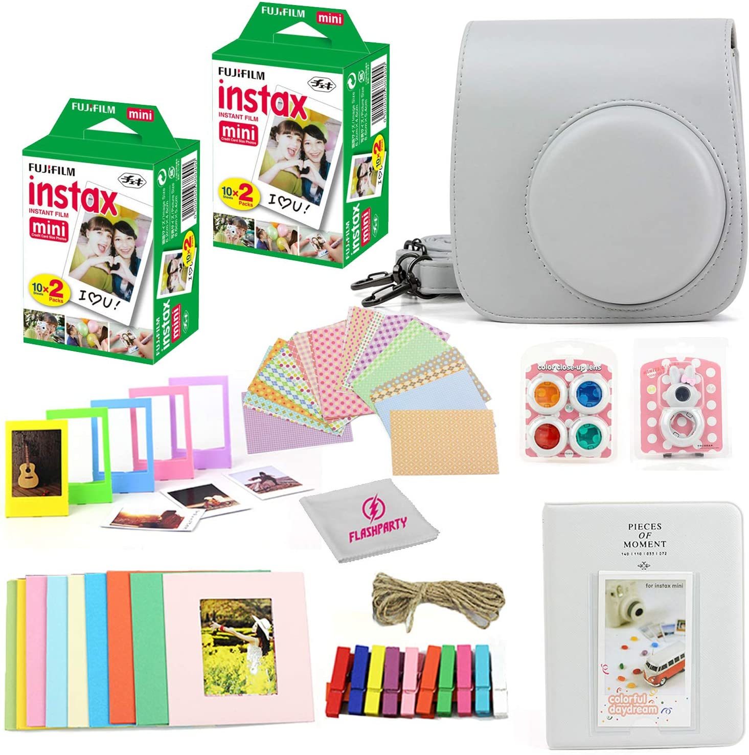 Two Twin Packs Of Fuji Instax Mini Instant Film (40 Sheets Each), A Protective - $64.92