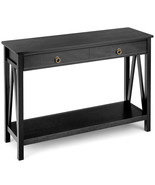 Console Table Storage Shelf Modern Sofa Table w/ Drawer Entryway Hallway... - £142.02 GBP