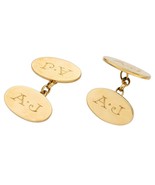 Bvlgari 18k Yellow Gold Vintage Cuff Links 5.70 grams 3/4&quot; x 7/16&quot; - €2.149,39 EUR