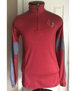 Louisville Cardinals Red &amp; Gray 1/2 Zip Long Sleeve Jacket Men’s Small (... - £19.51 GBP