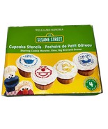 Williams-Sonoma Sesame Street Cupcake Stencils Cookie Monster Elmo Big B... - $13.16 CAD