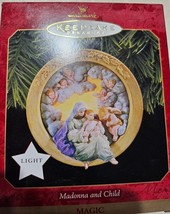 1997 Hallmark Keepsake Madonna and Child Magic &quot;Lighted&quot; Ornament NEW IN BOX - £11.41 GBP