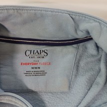 Chaps 1/4 Zip Men Sz M Blue Cotton Blend The Everyday Fleece Pullover Sweatshirt image 4