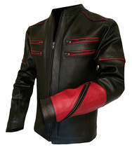 Men&#39;s Leather Jacket Faux Handmade Model Sanguine Plus - $299.00