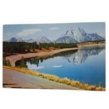 Postcard Jackson Lake Wyoming Teton Range Chrome Unposted - £5.49 GBP