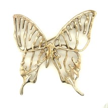 Vintage Sterling Silver Art Nouveau Open Works Abstract Butterfly Large ... - £135.67 GBP