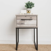 Industrial 1 Drawer Nightstand, Light Brown, By Signature Design By Ashley - £58.98 GBP
