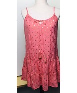 CRYSTAL DOLLS Womens Coral Spaghetti Strap Short Evening Shift Dress XS - $19.12 CAD