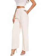 FUNYYZO Wide Leg Pants Women&#39;s High Elastic Waisted - €30,36 EUR