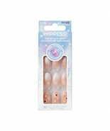 KISS imPRESS Holiday Press on Nails, Design, Timeless Carols, Beige, Medium - $11.49