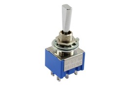 Mini Flat Paddle Toggle Switch 3-Way On-Off-On Chrome - $33.99