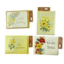 Drawing Board Greeting Card Vintage Floral Invitations Lot of 4 Packs - $28.93