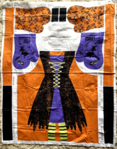 Halloween apron and hot mitt cotton panel, just cut and sew no pattern needed - £11.92 GBP