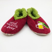 Snoozies Men&#39;s Dad Need&#39;s a Beer Medium 9/10 Burgundy - $241.39 MXN