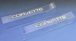 1990-1996 Corvette Sill Ease /SillCovers/Protectors Clear White Letters ... - £78.30 GBP