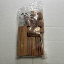 (30 Pack)  Aromatic Cedar Blocks, Shapes &amp; 4 Closet Hanger Set Brand New - £14.75 GBP