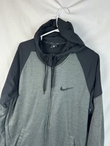 Nike Hoodie Sweatshirt Dri Fit Swoosh Logo Full Zip  Athletic Men’s Large - £27.42 GBP