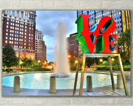 Philadelphia Skyline, Philly Art Love Park, Fine Art Photo, Metal, Canvas, Paper - £24.77 GBP+