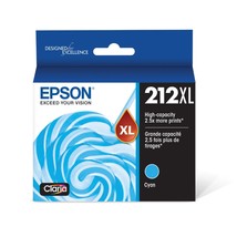 EPSON 212 Claria Ink High Capacity Cyan Cartridge (T212XL220-S) Works wi... - $23.72