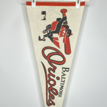 Vintage Baltimore Orioles MLB Baseball Pennant 30 inch Full Size 1960s - £26.87 GBP