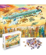 Crazy Adventure Airplane Flying Machines 1000 Piece Jigsaw Puzzle 20X28 - £15.65 GBP