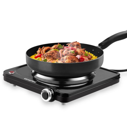 Hot Plate, 1500W Portable Electric Stove, Single Electirc Cooktop - $129.56