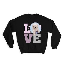 Love Poodle : Gift Sweatshirt Dog Puppy Pet Animal Cute Canine Pets Dogs - £23.05 GBP