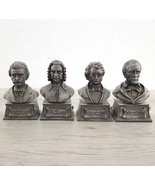 K&#39;s Collection Classical Composer Resin Busts - Bach Wagner Strauss Schu... - £19.25 GBP