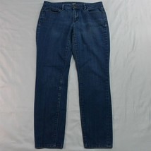 LOFT 6 Curvy Skinny Medium Wash Stretch Denim Jeans - £10.20 GBP