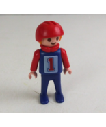 1981 Geobra Playmobile Children Sports Playing #1 Child 2&quot; Toy Figure (A) - $13.46 CAD