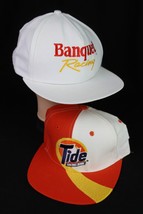 vintage trucker hats X2 NEVER WORN Banquet Racing Tide Racing Team USA - £25.83 GBP