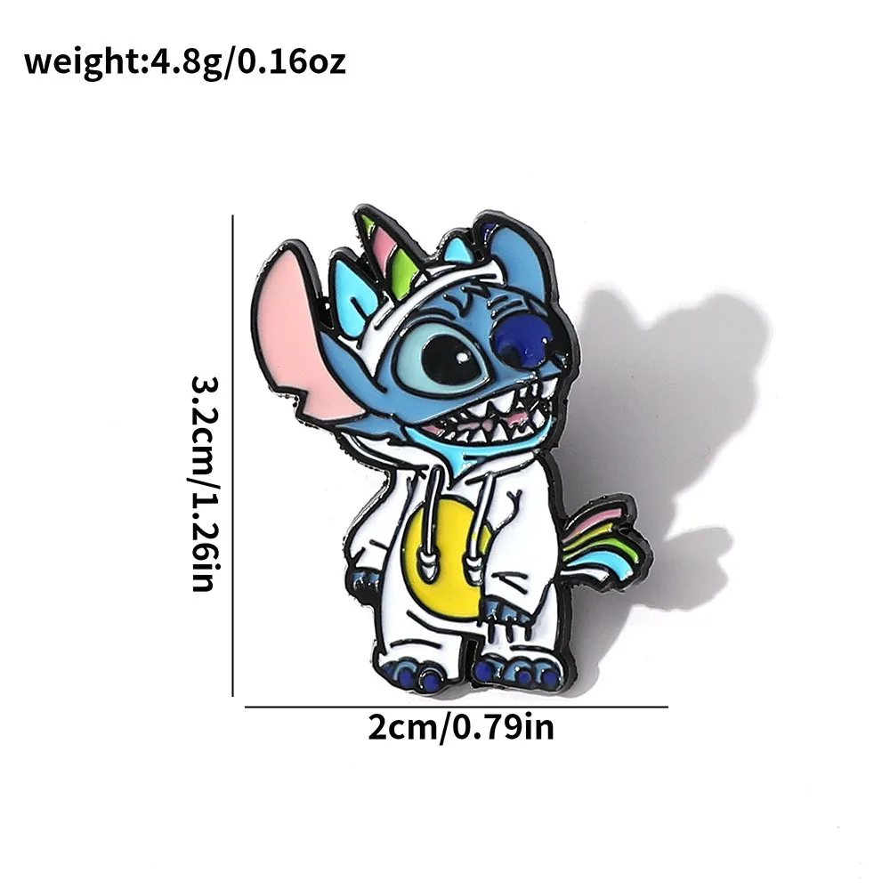 1 Set Creative Bandaged Lilo Stitch Brooch Personalized Stitch Enamel Pi... - $2.44