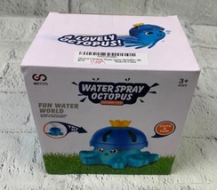 Water Spray Blue Octopus Outdoor Toy Fun Water World - £13.63 GBP