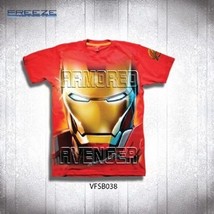 Marvel Comics Avengers Movie Armored Avenger Iron Man Mask T-Shirt, NEW - £11.59 GBP