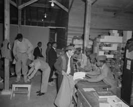 Scene at the Camp Lejeune Marine Corps supply center 1943 WWII Photo Print - £6.96 GBP+