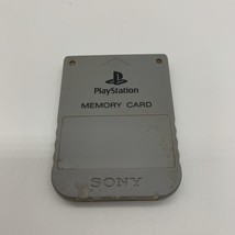 Gray PlayStation 1 PS1 Sony SCPH-1020 Memory Card Official OEM - £7.75 GBP