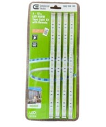 RGBW LED Flexible Tape Light Kit 12" Linkable Indoor 4-Strip Pack CE with Remote - £11.01 GBP