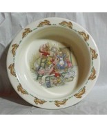 Royal Doulton Bunnykins Porcelain Childs Dish - Bunnies WallPaper Mess - £7.93 GBP
