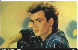⭕VTG card pocket calendar 1985 NIK KERSHAW Portugal group music singer - $85.07 MXN