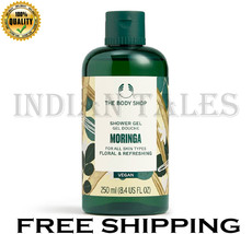  The Body Shop Vegan Moringa Floral &amp; Refreshing Shower Gel All Type Ski... - £25.63 GBP