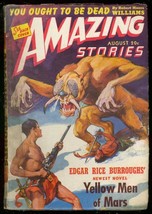 Amazing Stories Aug 1941-YELLOW Men Of MARS-BURROUGHS-good/very Good G/VG - £102.02 GBP
