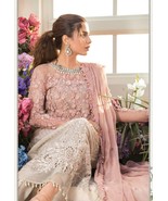 Original Maria B. Coffee And Ash Pink BD-2101  - Eid Collection 2022 - $141.55