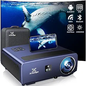 [Auto Focus 4K Projector] Smart Movie Projector 4K With Built-In Apps, 1... - $630.99