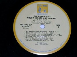 Beach Boys Mount Vernon And Fairway EP Record Vinyl Brother Label - £12.01 GBP