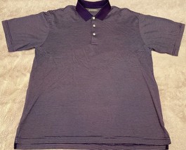 Men’s Daniel cremieux signature collection golf polo shirt purple Large LSU - £9.00 GBP