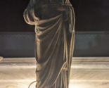 Vintage Jesus Cast Aluminum Figurine Lamp Jesus Christ Figure - £43.02 GBP