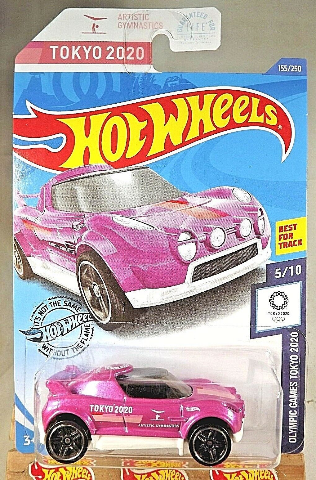 2020 Hot Wheels #155 Olympic Games Tokyo 2020 5/10 HI BEAM Pink w/Black Pr5 Sp
