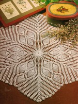 Pineapple Megastar Beautiful Bloom Doily Centerpiece Mat Coaster Crochet Pattern - £7.85 GBP