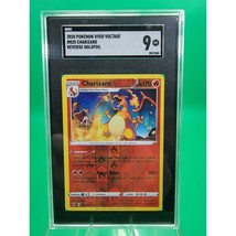 2020 Pokémon Sword &amp; Shield Vivid Voltage 025 Charizard-Reverse Foil SGC... - $30.99